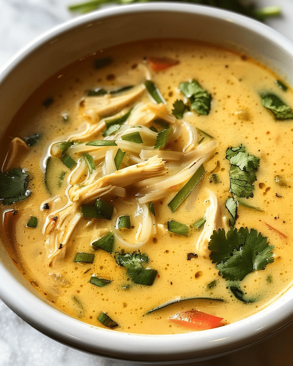 Easy Thai Chicken Curry Soup