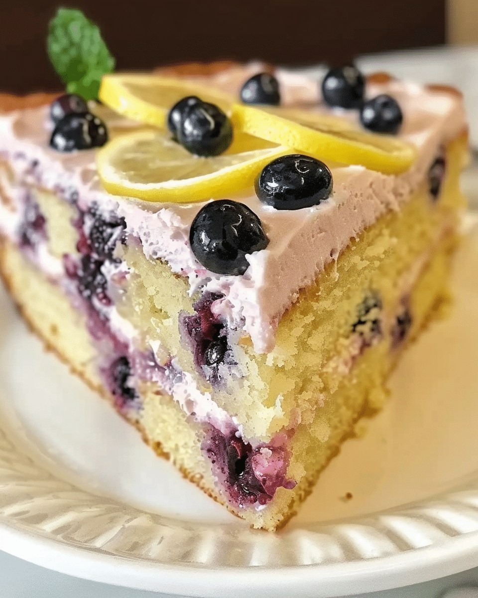 Blueberry Lemonade Buttermilk Cake