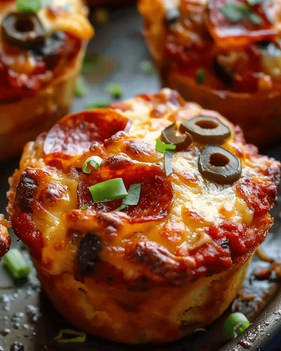 Carnivore Pizza Muffins