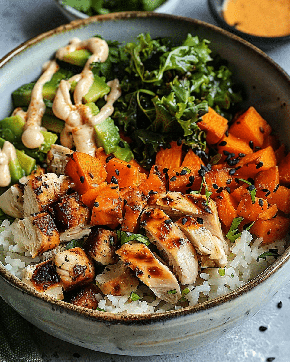 Chicken and Sweet Potato Bowls for Two Recipe
