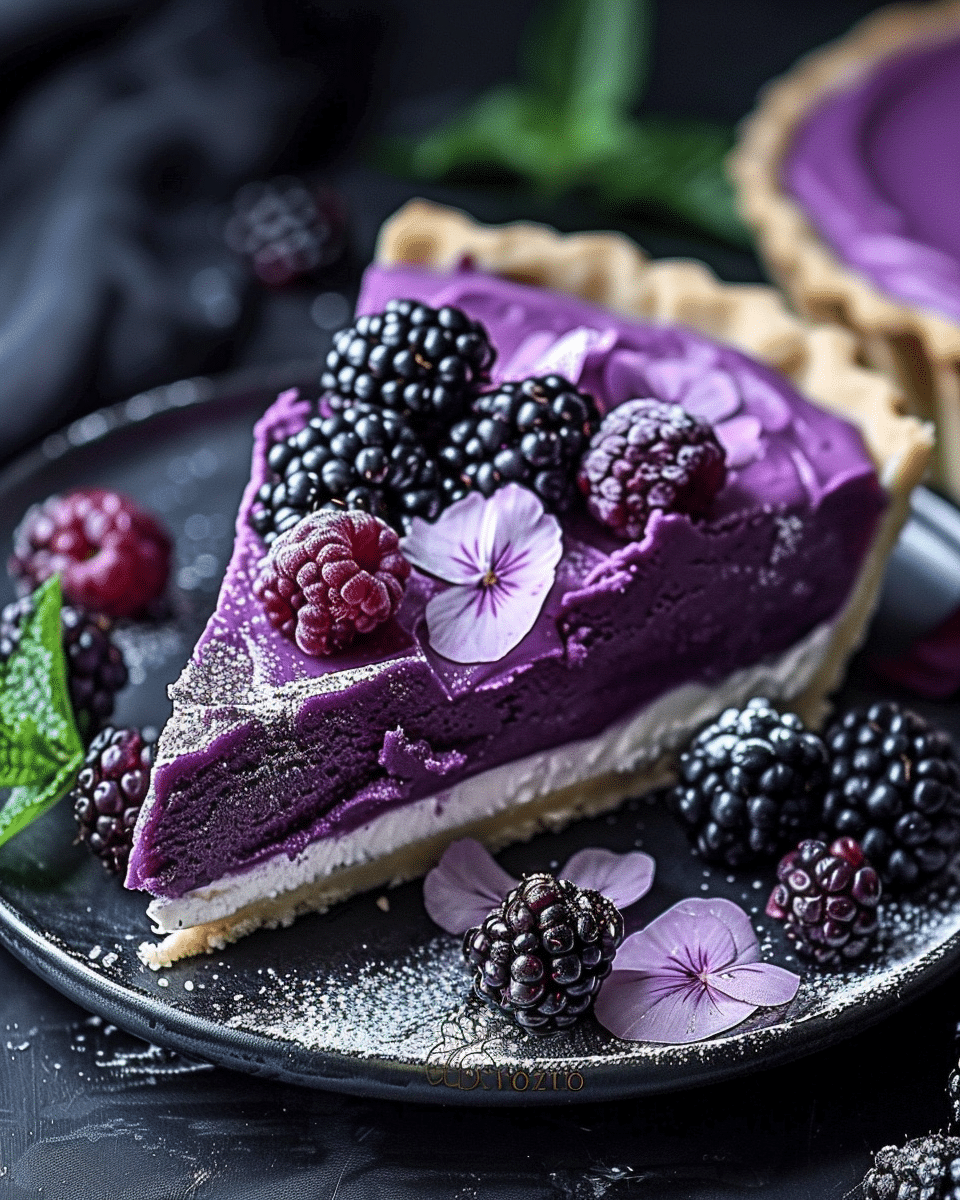 Chilled Violet Dream Tart Recipe