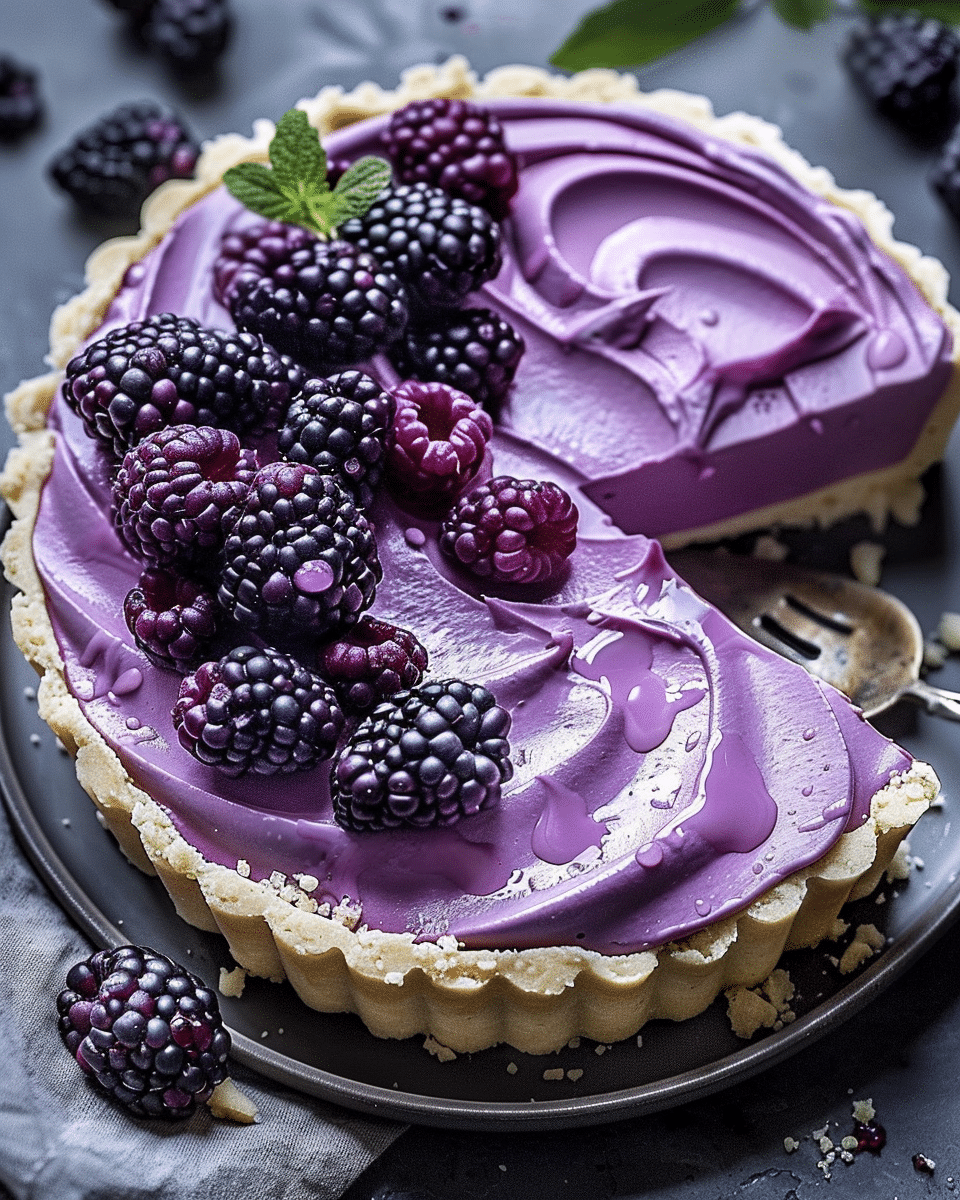 Chilled Violet Dream Tart Recipe