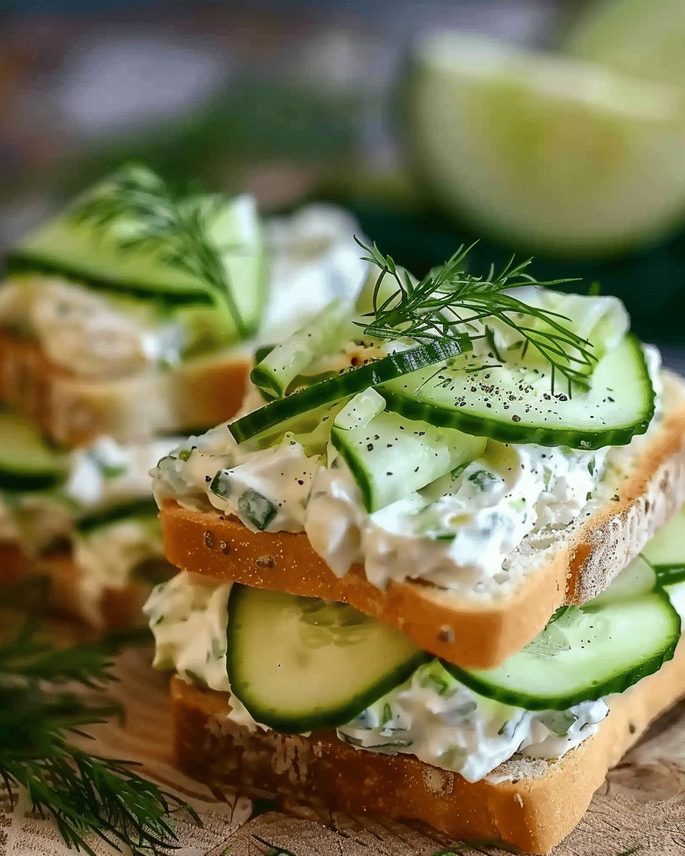Creamy Cucumber Tea Sandwiches: A Light and Elegant Classic
