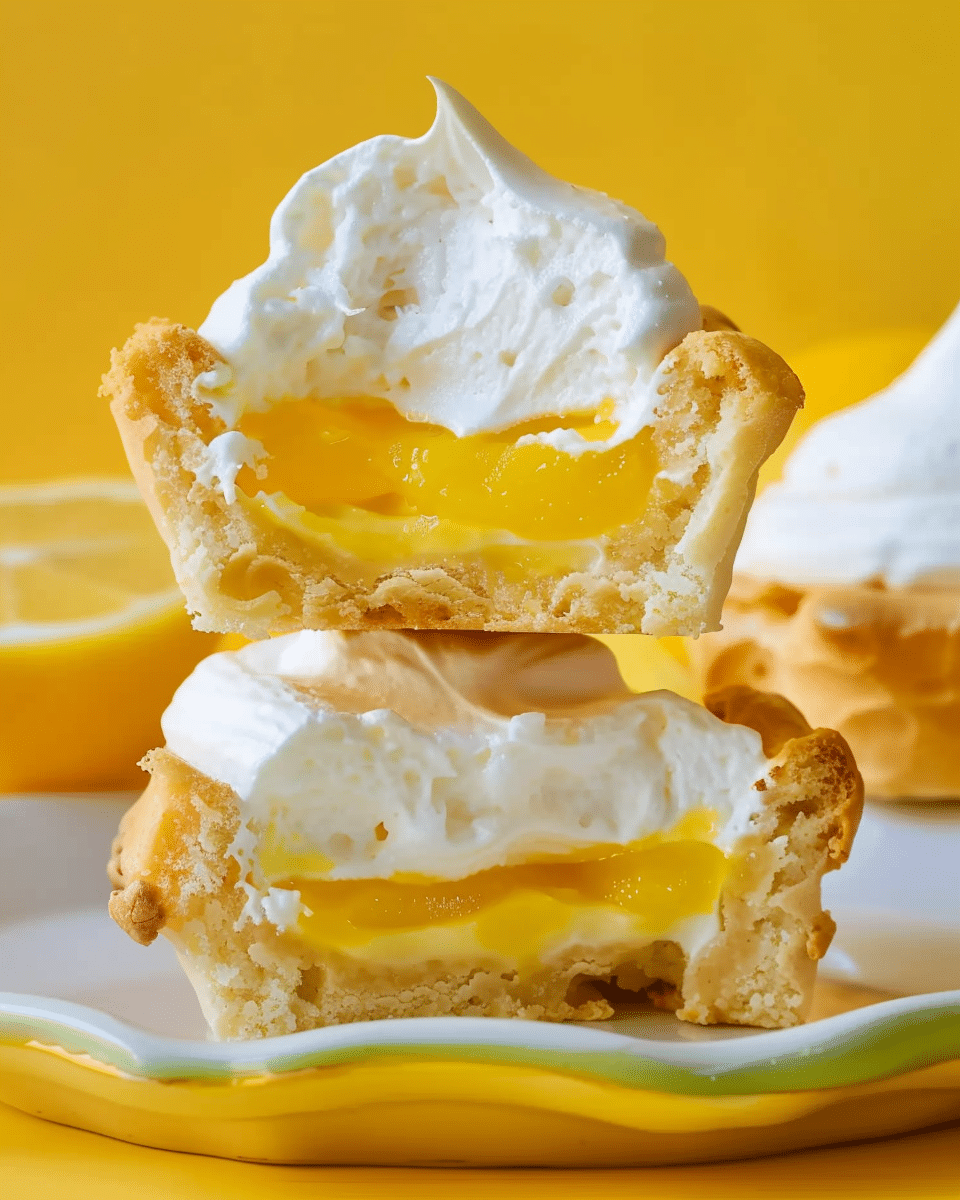 Tangy Lemon Meringue Cookie Cups