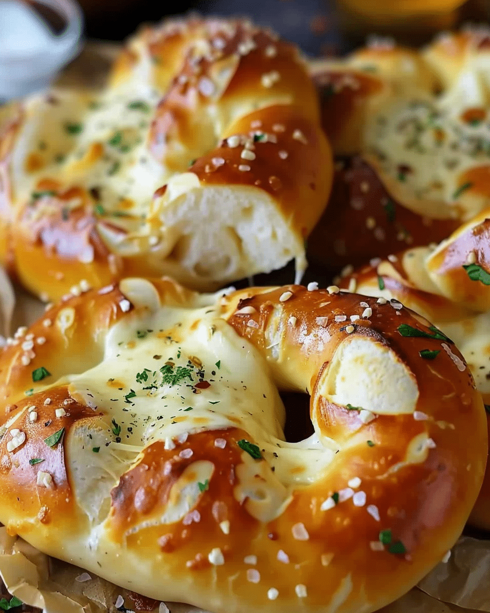Mozzarella Stuffed Soft Pretzels: A Gooey, Cheesy Delight