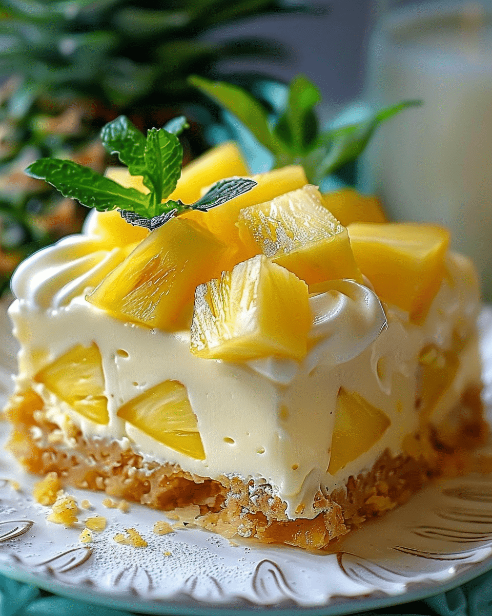 No-Bake Pineapple Cream Dessert – Don’t Lose This Recipe!