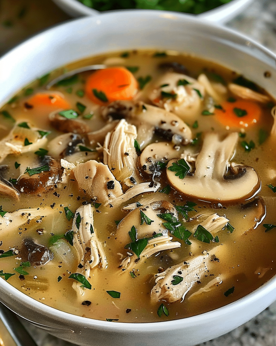 Rotisserie Chicken Mushroom Soup