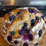 Blueberry Lemon Cream Cheese Sourdough Bread