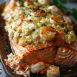 Crab and Shrimp Stuffed Salmon Recipe