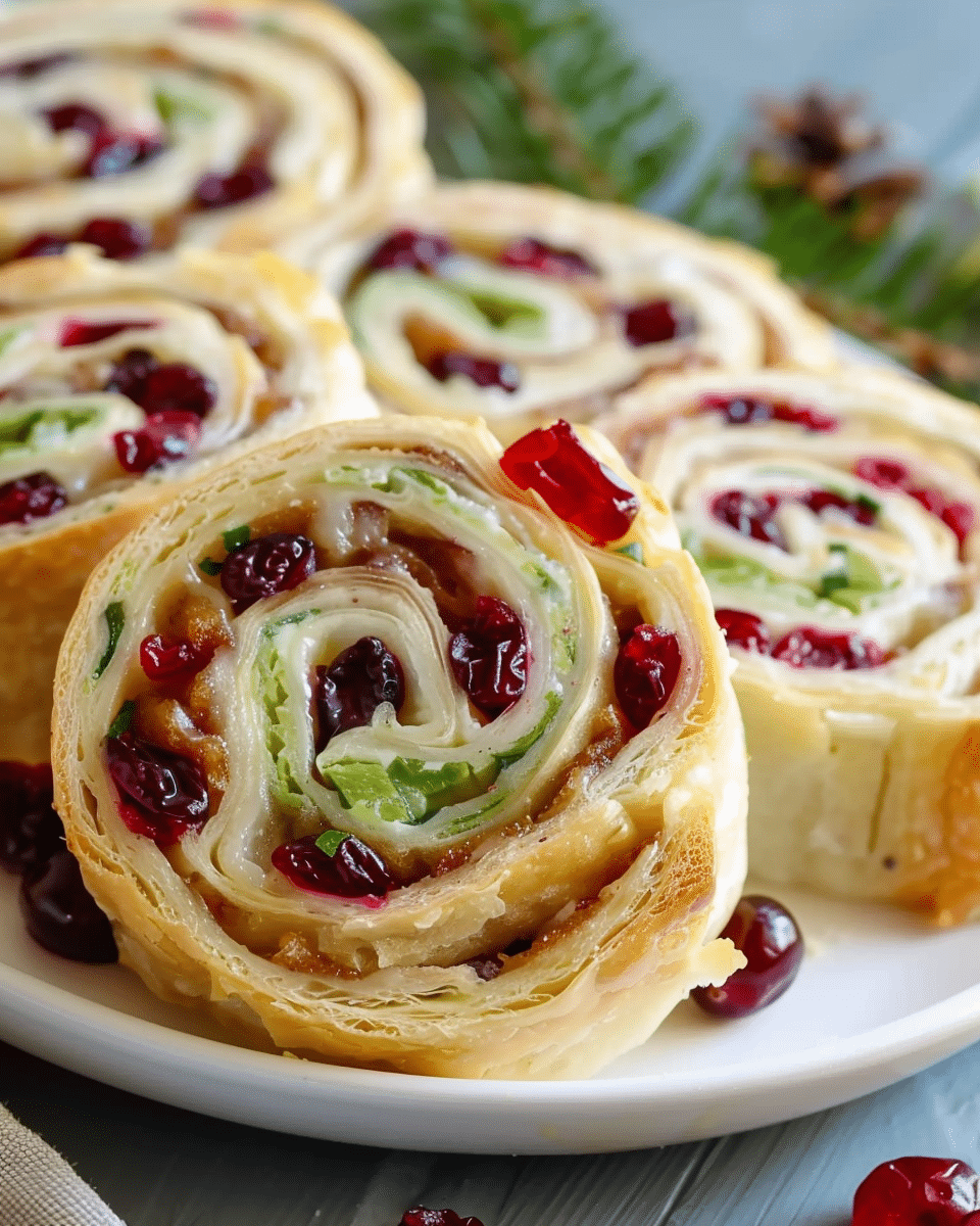 Flavorful Turkey Cranberry Pinwheels