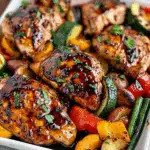 Balsamic Glazed Chicken and Veggies (Sheet Pan)