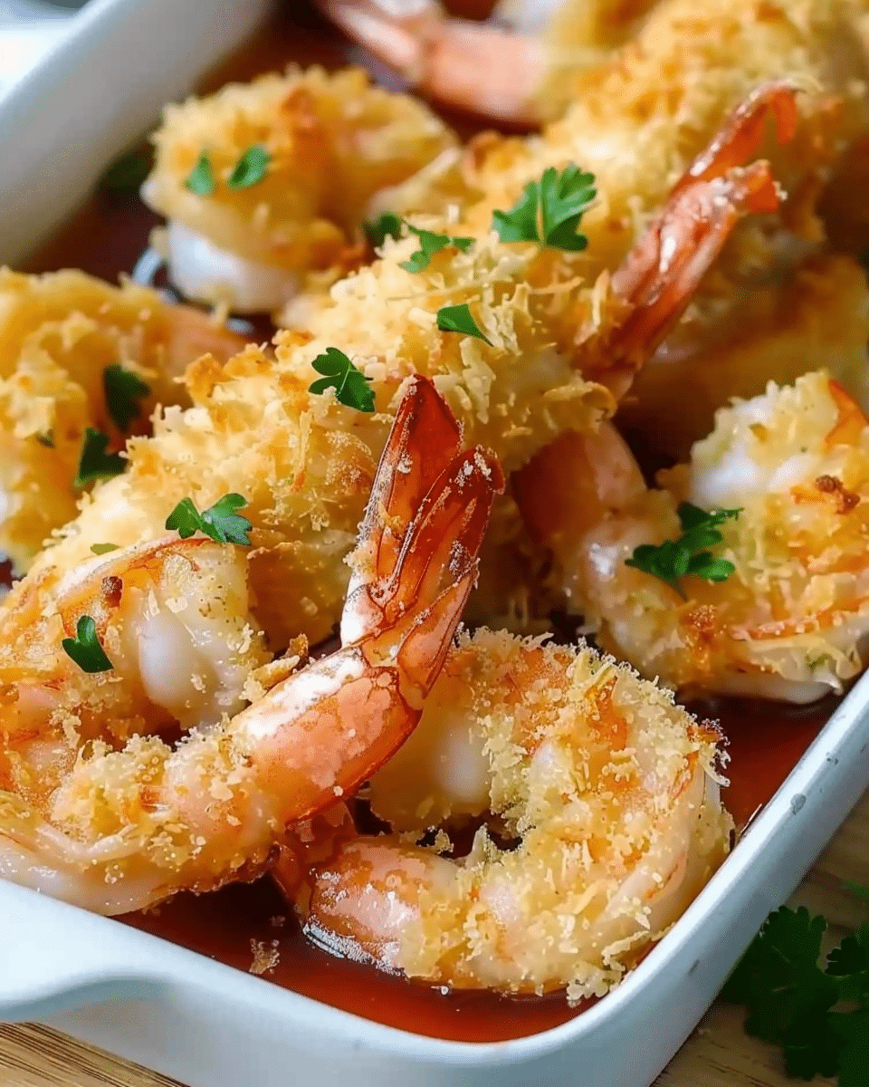Golden Oven-Baked Crispy Shrimp Delight
