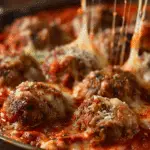 Mozzarella Stuffed Meatballs