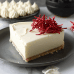 Easy Vanilla Bean White Chocolate Mousse Cheesecake
