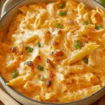 Creamy Buffalo Chicken Alfredo Pasta Recipe