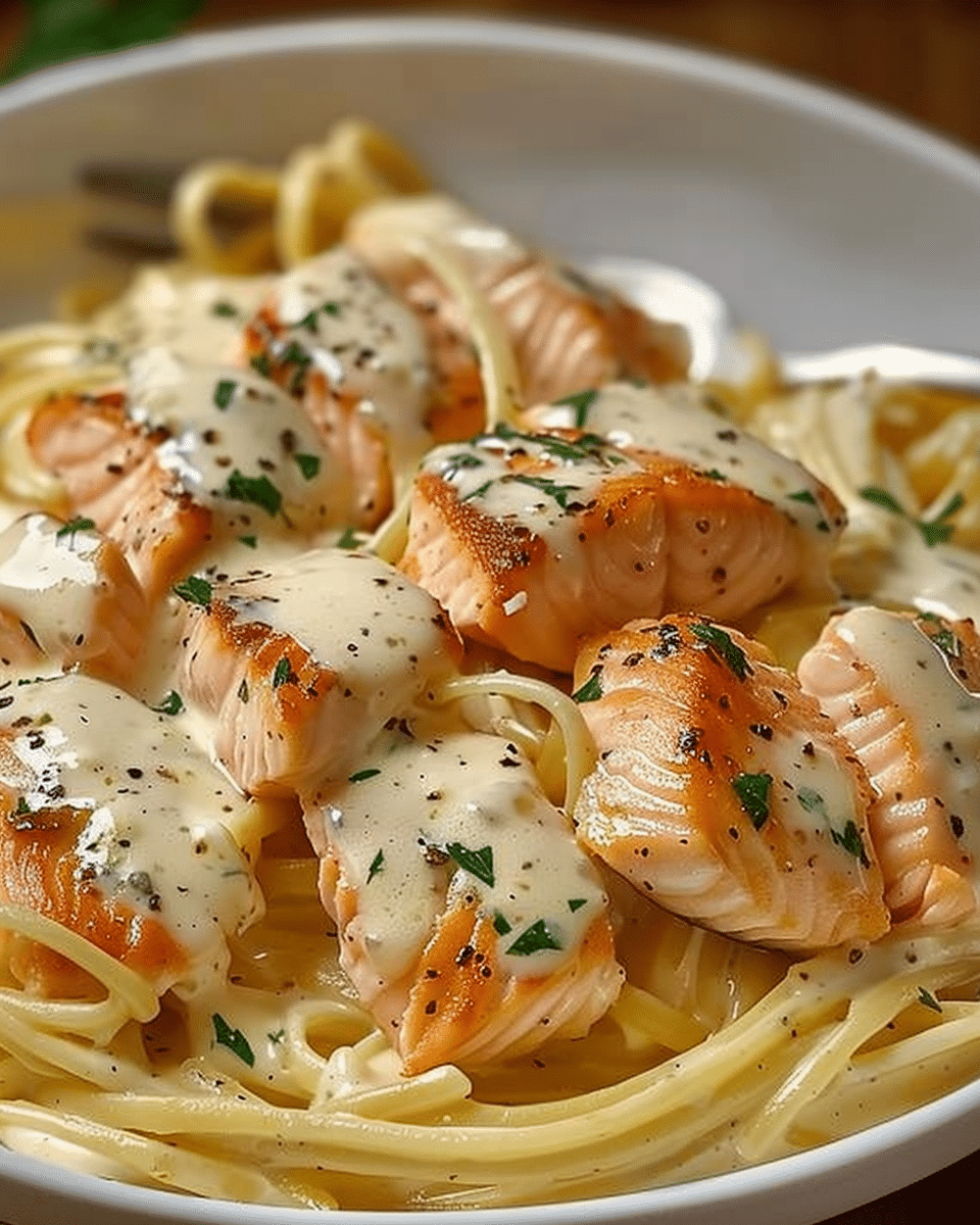 Creamy Garlic Salmon Pasta: A Rich and Elegant Weeknight Dinner