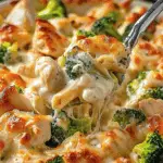 Irresistible Chicken and Broccoli Alfredo Bake