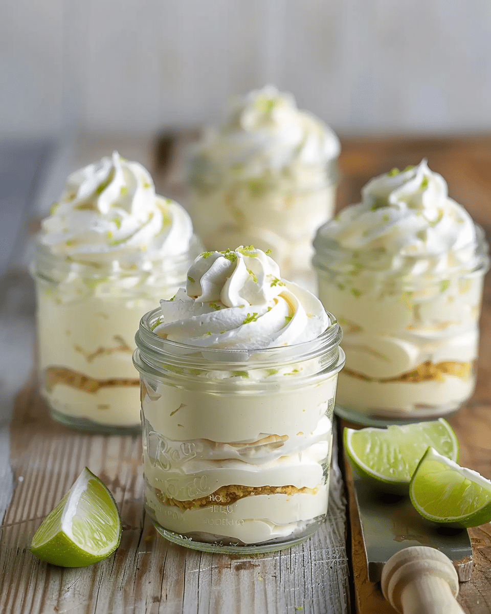 No-Bake Key Lime Cheesecake Jars Recipe
