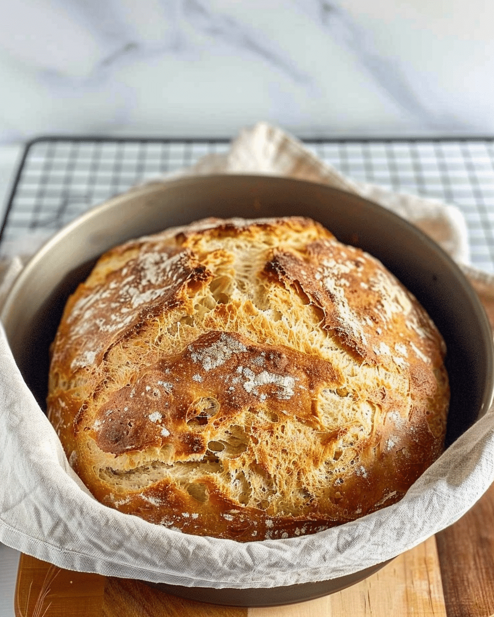 Quick And Easy No-Knead Bread