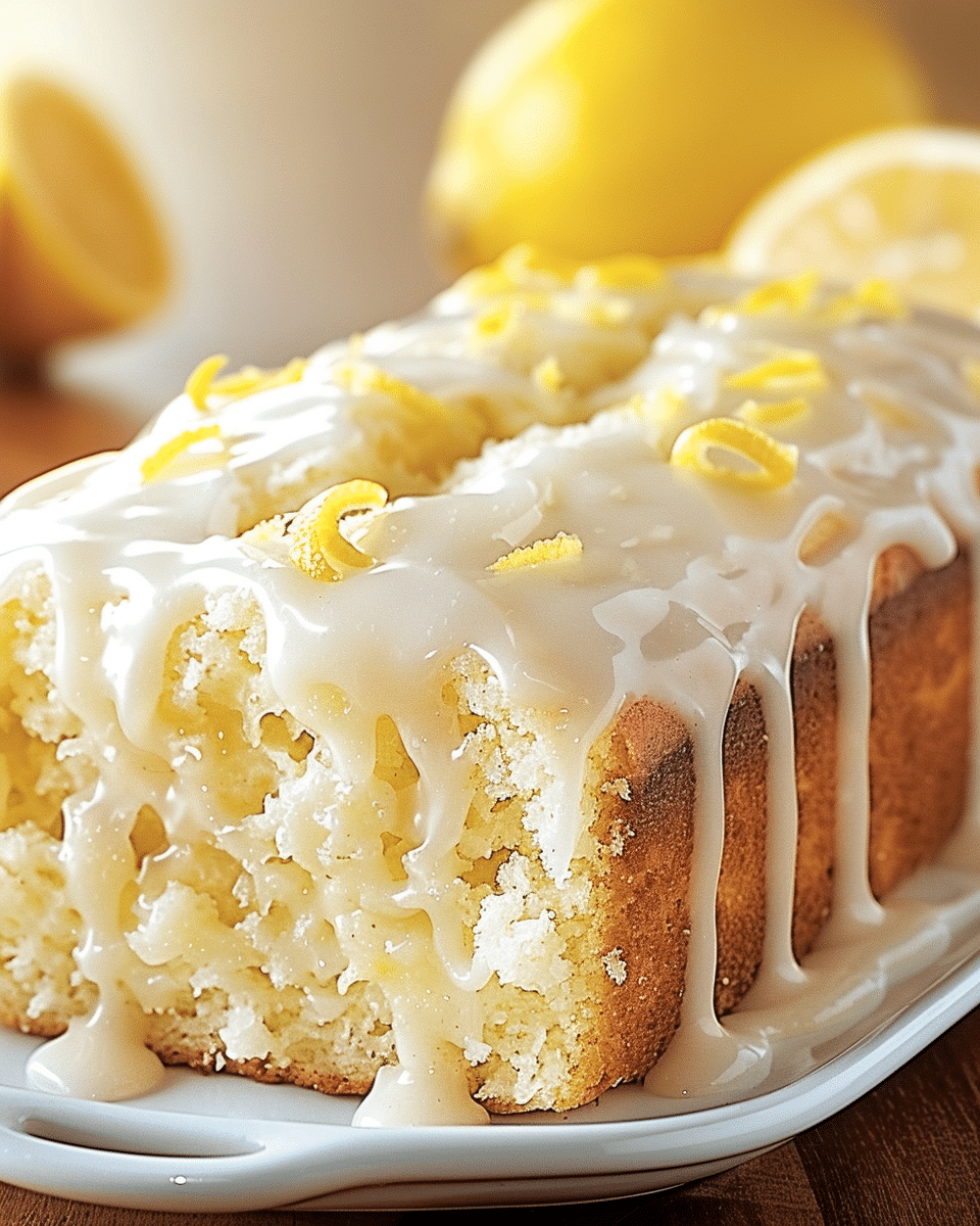 Bakery-Style Lemon Loaf with Sweet Glaze (Starbucks Copycat)