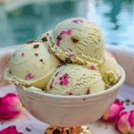 Rose Pistachio Cheesecake Ice Cream