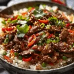 Crispy Chilli Beef Rice