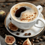 Creamy English Coffee with Roasted Figs: A Cozy Twist on a Classic Drink