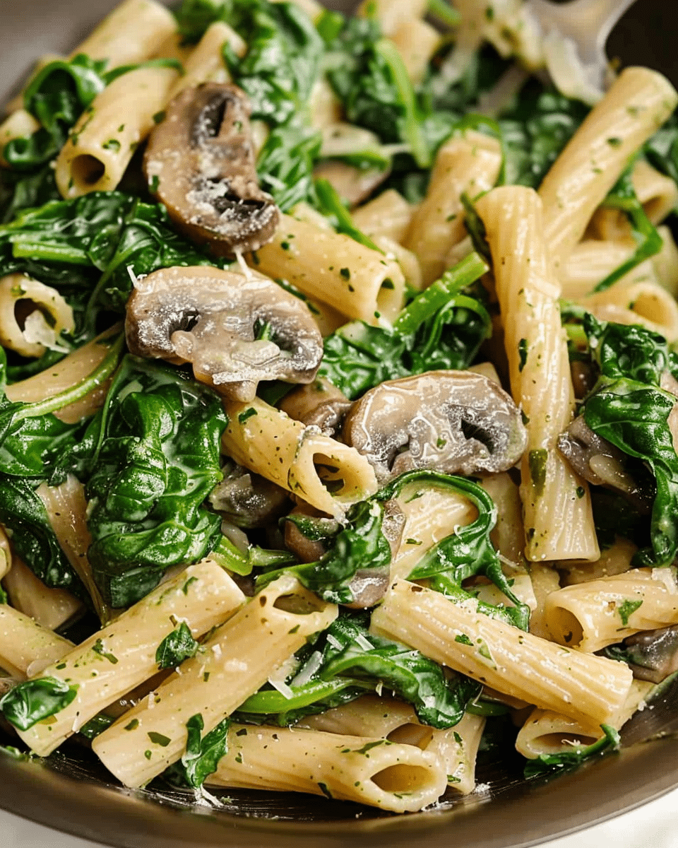 Spinach Mushroom Pasta