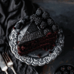 Spooky Black Velvet Halloween Cake