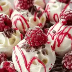 White Chocolate Raspberry Cheesecake Balls
