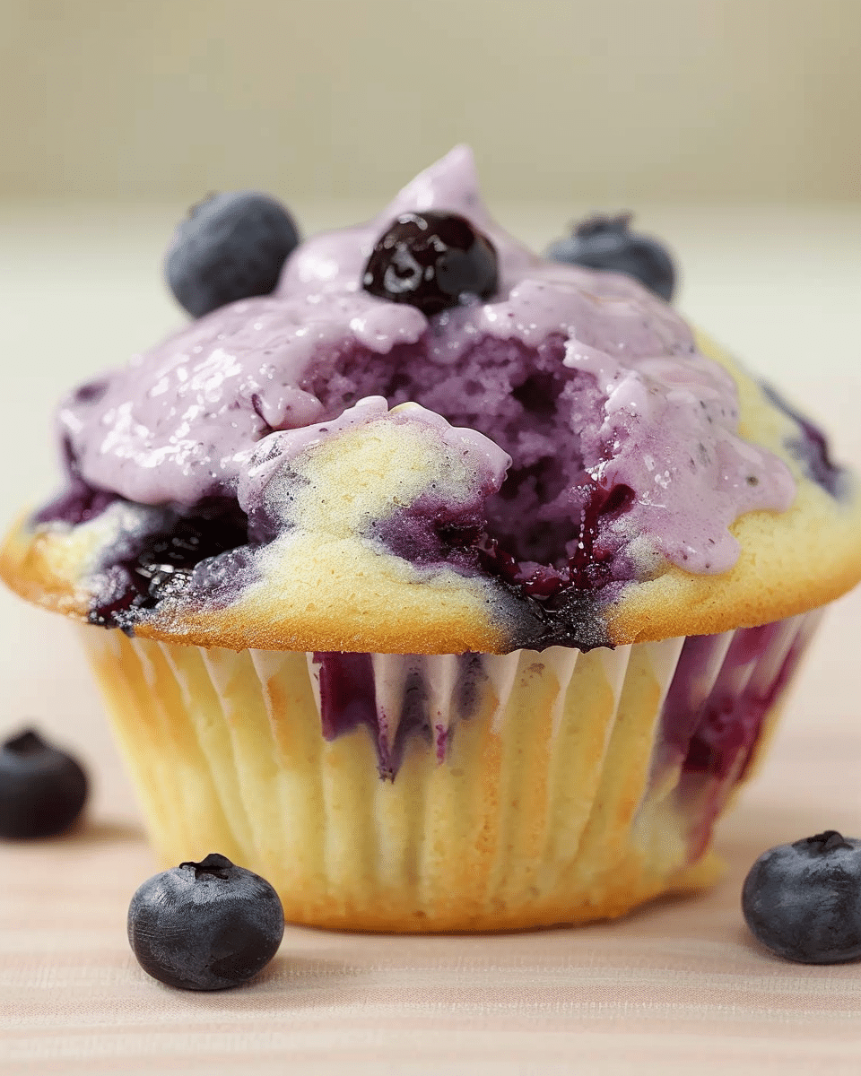 Cake Mix Blueberry Muffins
