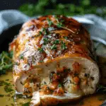 Juicy Stuffed Chicken Breast Recipe with Cheese and Herbs