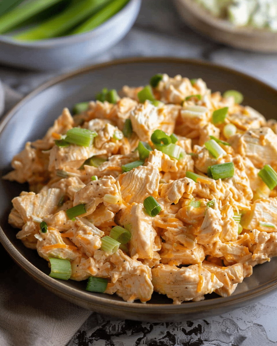 Easy Buffalo Chicken Salad (High-Protein, Healthy)