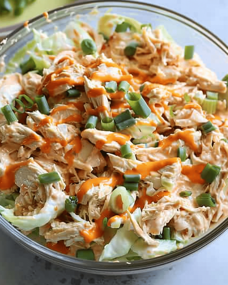 Easy Buffalo Chicken Salad (High-Protein, Healthy)