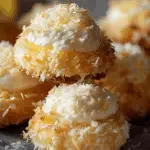 Soft and Tangy Lemon Coconut Cheesecake Cookies