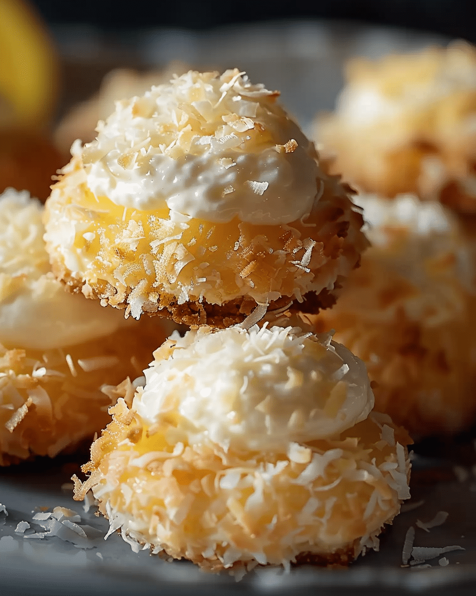 Soft and Tangy Lemon Coconut Cheesecake Cookies