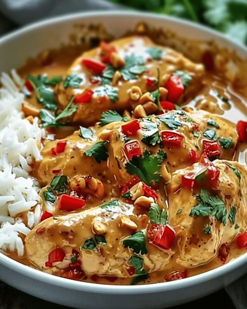 Thai Peanut Chicken: An Amazing Ultimate Crockpot Recipe