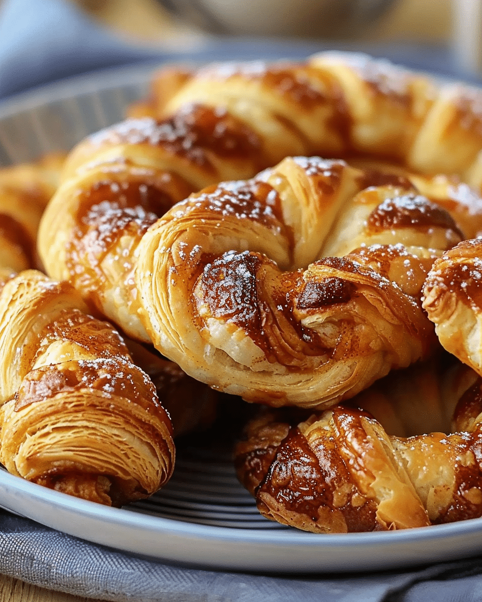 Warm Cinnamon Crescent Twists