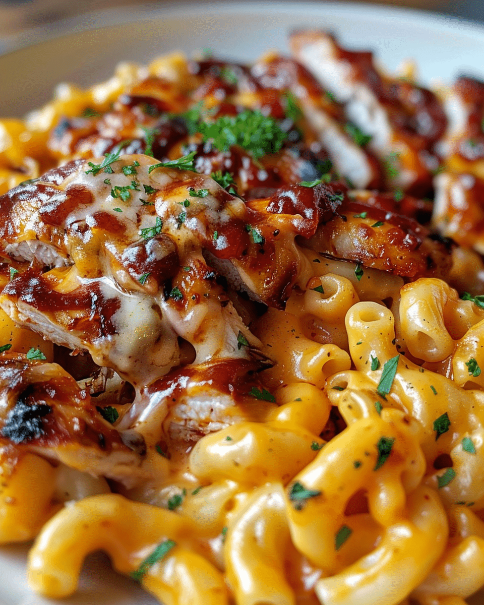 BBQ Chicken Mac and Cheese