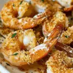 Baked Garlic Parmesan Crusted Shrimp