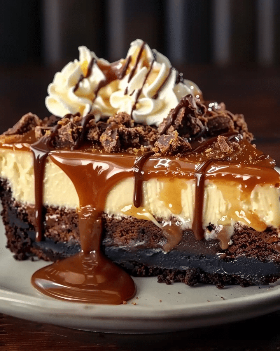 Caramel Brownie Cheesecake