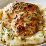 Creamy Garlic Chicken with Mashed Potatoes