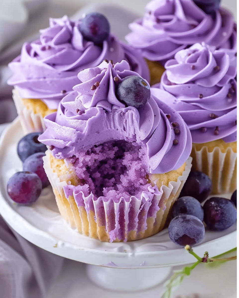 Grape Crush Cupcakes