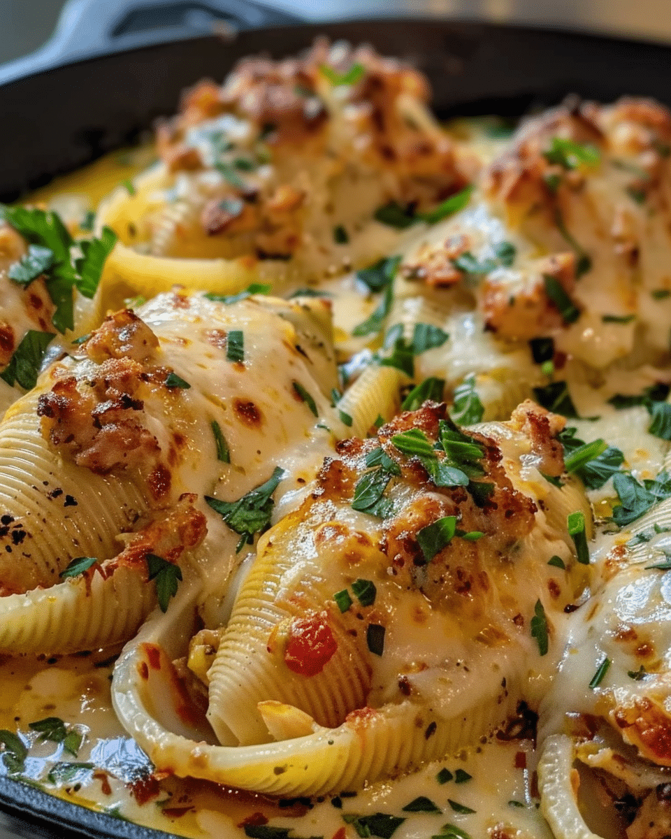 Creamy Cajun Chicken Stuffed Shells