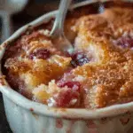 Baked Sticky Rhubarb Pudding