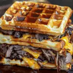 Bourbon-Maple Brisket Grilled Cheese Wafflewich