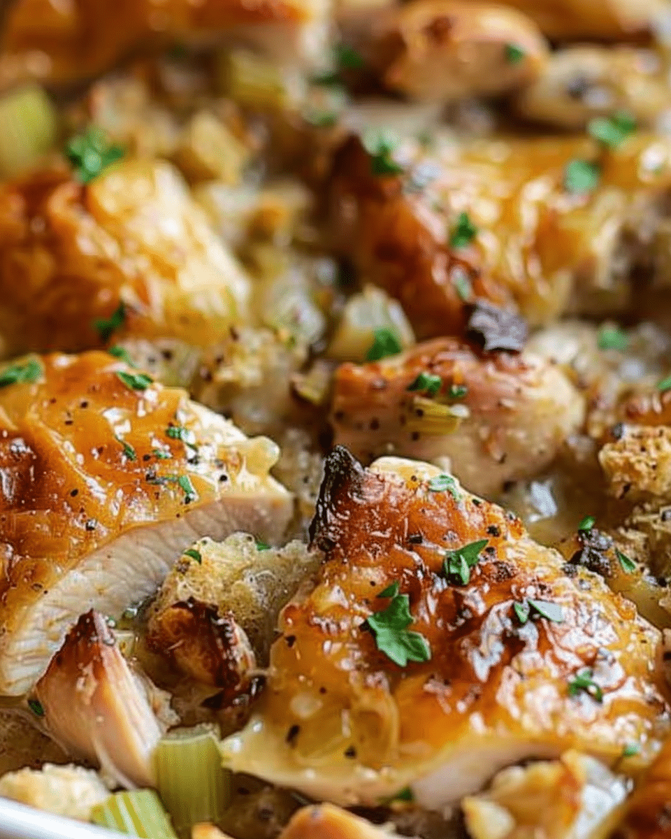 Dolly’s Chicken and Stuffing Casserole