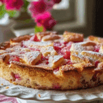 Old-Fashioned Norwegian Rhubarb Cake