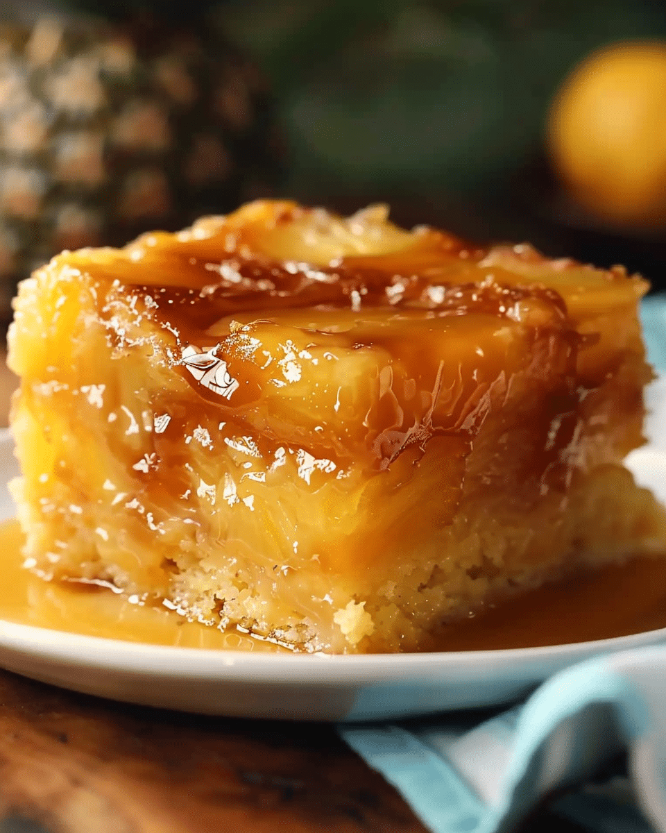 Pineapple Upside-Down Dump Cake