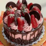 Rich and Moist Strawberry Chocolate Cake Recipe